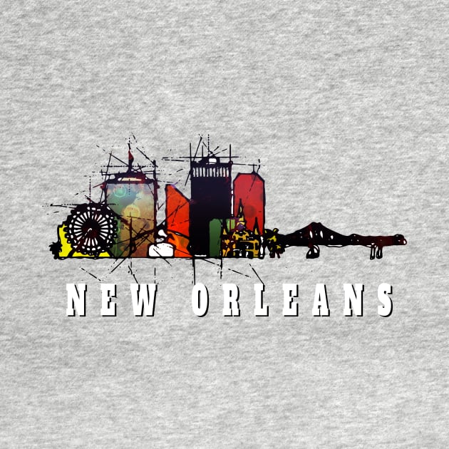 New Orleans skyline by DimDom